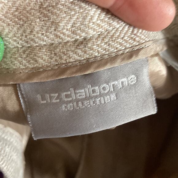 Liz Claiborne Cream Wool Blend Trousers, Size 10 - Picture 4 of 7